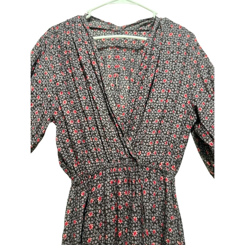 Natalie Martin Anthropologie Nico Wrap Maxi Dress Womens Medium Floral Draped - Picture 7 of 16